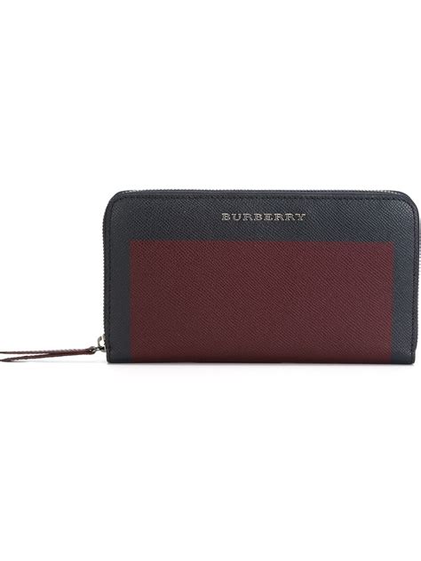 burberry wallet zipper|burberry wallet with id window.